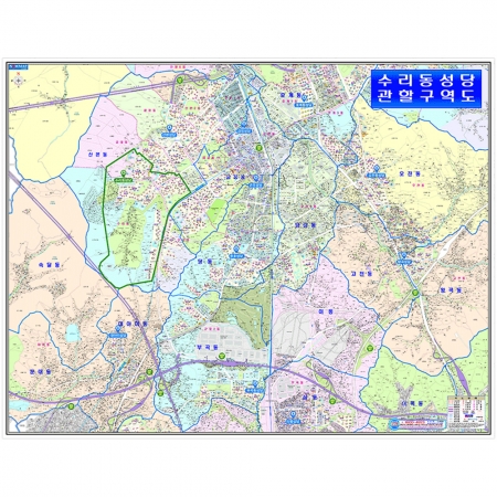 [상권/지점관리] 수리동성당 관할구역 위치 표시 안내도 - 지도몰 맞춤 지도제작 문의