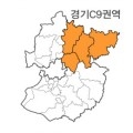 경기도 C9권역(1.가평군 2.남양주시 3.포천시 4.강원 춘천)