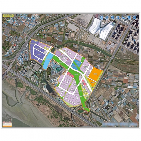 [항공사진] 일산테크노밸리 토지이용계획도 지적도 - 지도몰 맞춤 지도제작 문의