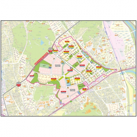 [분양사무소] 장위 뉴타운 개발계획도 리플랫 데이터 판매 - 지도몰 맞춤 지도제작 문의