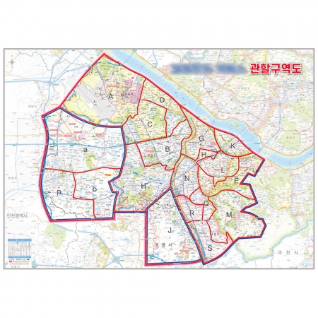 [상권/지점관리] 서울시 관할구역 맞춤지도 - 지도몰 맞춤 지도제작 문의