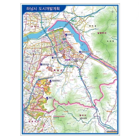 [관공서] 하남시 도시개발계획도 - 지도몰 맞춤 지도제작 문의
