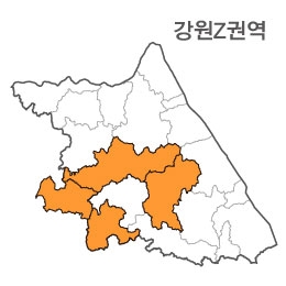 강원도 Z권역(1.홍천군 2.원주시 3.평창군 4.경기 양평)