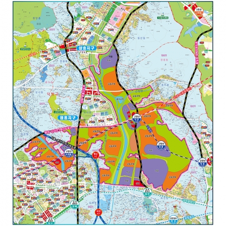 [분양사무소] 고양 창릉3기 신도시 부동산 개발계획도 데이터 판매 - 지도몰 맞춤 지도제작 문의